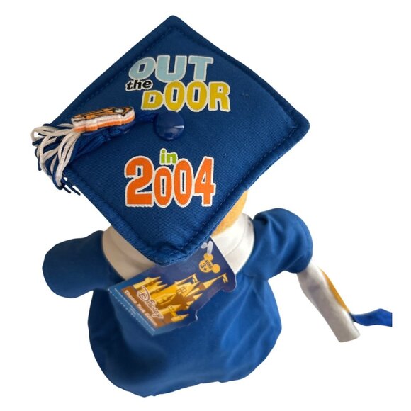 Vtg Disney Winnie The Pooh Graduation 2004 Plush Toy Cap & Gown 8 Inches Tall - Picture 3 of 7